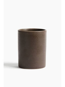 H&M - Brown Stoneware Toothbrush Mug