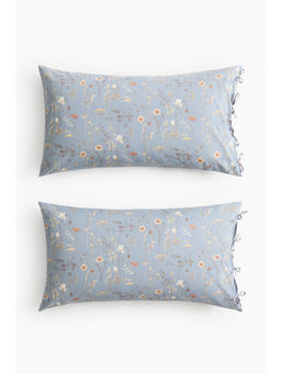 H&M - Blue 2-Pack Floral Pillowcases