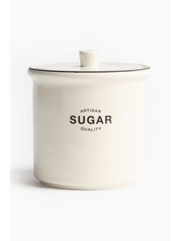 H&M - White Porcelain Sugar Canister