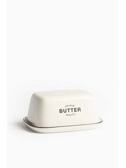H&M - White Porcelain Butter Dish