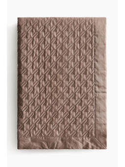 H&M - Beige Quilted Bedspread