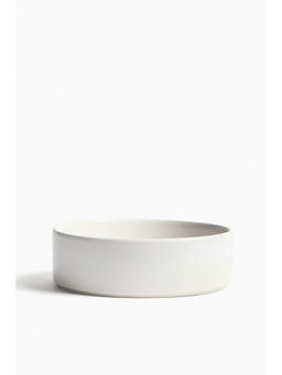 H&M - White Stoneware Serving Bowl
