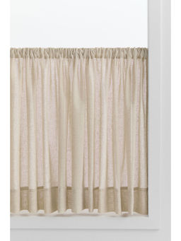 H&M - Beige Linen-Blend Cafe Curtain