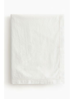 H&M - White Cotton Tablecloth
