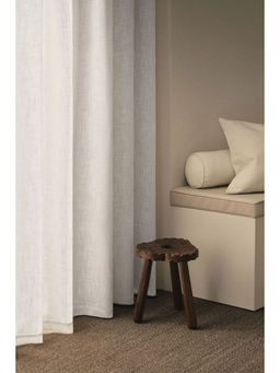 H&M - White 2-Pack Slub-Weave Curtains