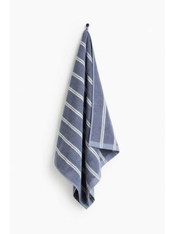 H&M - Blue Striped Bath Towel