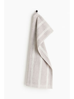 H&M - Beige Striped Hand Towel