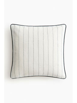 H&M - White Linen-Blend Cushion Cover