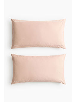 H&M - Pink 2-Pack Cotton Sateen Pillowcases