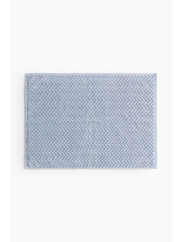 H&M - Blue Textured Bath Mat