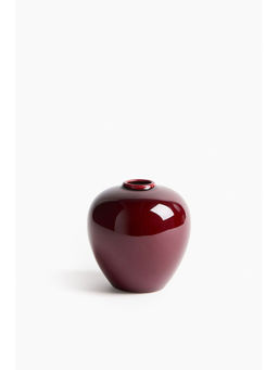H&M - Red Mini Stoneware Vase