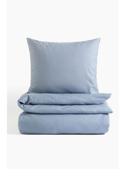 H&M - Blue Cotton Single Duvet Cover Set