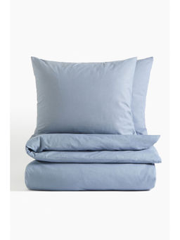 H&M - Blue Cotton Double/King Duvet Cover Set