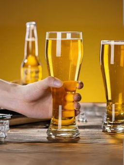 Smokey Cocktail - Sturdy Tall Brew Beer Glasses (Pack of 6)