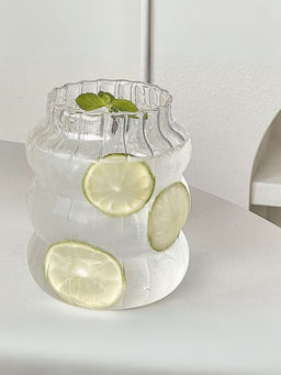 Smokey Cocktail - Linear Design Cocktail Glasses (Pack of 6)