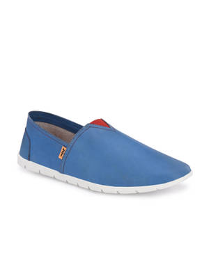 Hitz Blue Ras Buy Hitz Men's Blue Leather Slip On Casual Shoes Online