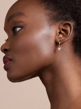 ted baker heart huggie earrings