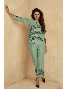 Autumnlane - Winny Happy Green Embroidery Co-Ord (Set of 2)