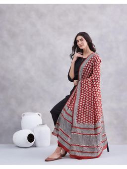 Fabindia - Women Red Cotton Printed Dupatta