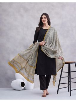 Fabindia - Women Multi-Colour Printed Cotton Dupatta
