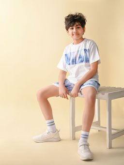 Lilpicks - Graphics Printed T-Shirt with Drawstring Shorts (Set of 2)