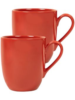 Dankotuwa - Porcelain Full Glaze Coffee Mugs 350 ml Red
