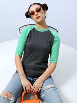 Campus Sutra - Raglan-Sleeved T-Shirt