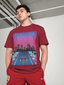 Puma - Scuderia Ferrari Miami Mens Motorsport Relaxed Fit T-Shirt