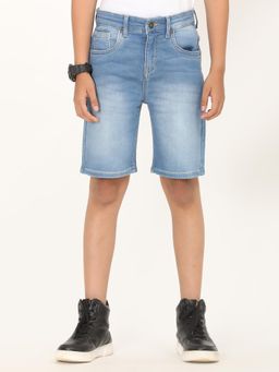 ZION - Blue Solid Regular Shorts