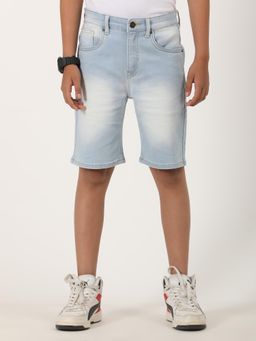 ZION - Blue Solid Regular Shorts