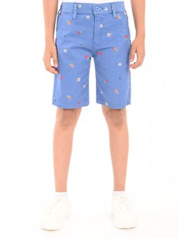 ZION - Blue Floral Regular Shorts