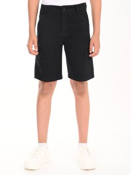 ZION - Black Solid Regular Shorts