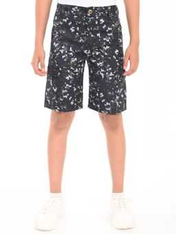 ZION - Black Camouflage Regular Shorts