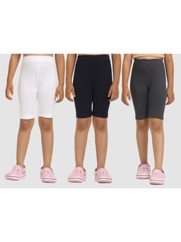 ZION - Multi-Color Solid Skinny Shorts (Pack of 3)