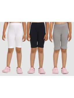 ZION - Multi-Color Solid Skinny Shorts (Pack of 3)