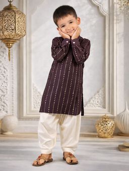 Vastramay - Boys Purple Kurta With Patiala
