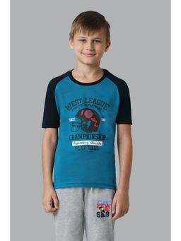 Van Heusen - Boys Smart Tech & Easy Stain Release T-Shirt - Ocean Depths