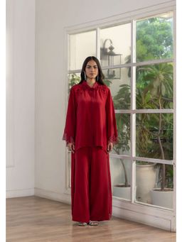 Dareiss - Red Ivana Top with Pant And Crepe Slip