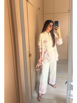 Dareiss - Off White Meher Top with Pant