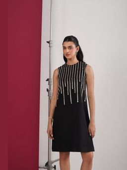 AMOSHI - Black Patra Mini Dress