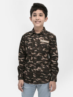 CRIMSOUNE CLUB - Olive Camouflage Shirt