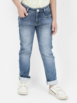 CRIMSOUNE CLUB - Blue Light Washed Jeans