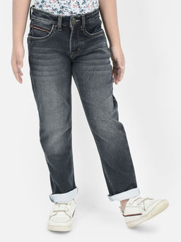 CRIMSOUNE CLUB - Grey Light Washed Jeans