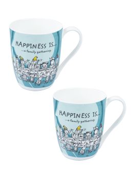 Voncasa - Coffee Mug Set of 2 (Each 340 Ml)