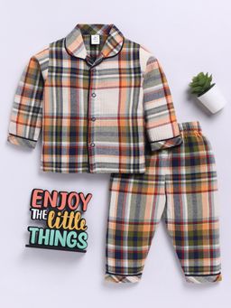Clt.s - Multi Cotton Checks Full Sleeve Shirt with Pyjama