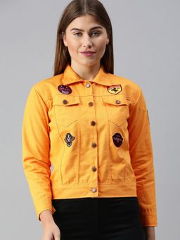 Voxati - Womens Denim Jacket Yellow