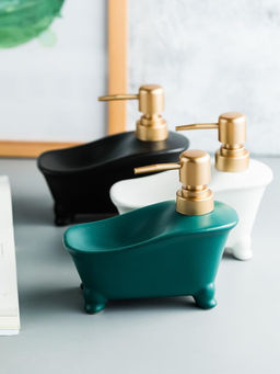 UMAI - Black Liquid Soap Sanitizer Shampoo Dispenser