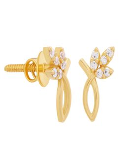 WHP Jewellers - Three Leaf Gold Earring