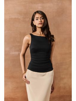 Lea Clothing - Bellami Black Sleeveless Longline Top