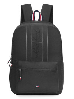 Tommy Hilfiger - Unisex Black Polyester Casual Backpack